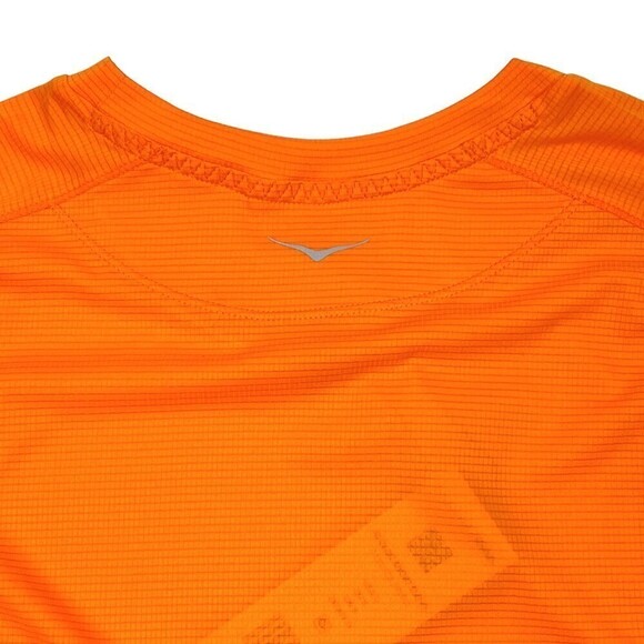 NWT Hoka One One Men's Glide Short Sleeve Performance T-Shirt Orange Small - Picture 8 of 14